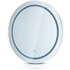 V-TAC VT-8602 specchio led rotondo da bagno 25W anti-appannamento comandi touch ON/OFF & color change 3in1 IP44 1600mm - sku 2140491