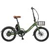 FabricBike Volt - Bicicletta elettrica pieghevole, bici elettrica per adulti 20 pollici, Ebike, motore da 250 W, 36 V 10 Ah, batteria rimovibile, velocità 25 km/h