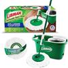 LIBMAN COMMERCIAL Libman Tornado Spin Mop System Plus 1 testina di ricarica, sistema di pulizia totale, include testa in microfibra resistente, manico robusto e 1 testa di ricambio extra, sicuro su tutte le superfici
