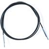 KnitPro - KnitPro Acciaio Inox Nero/Argento Cavo Fisso Intercambiabile per Ago da 80cm con Cappucci Terminali e Chiave Cavo - 1 Set
