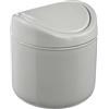 keeeper cestino per rifiuti organici con coperchio basculante, 1,3 l, cestino per rifiuti da tavola con coperchio, Svenja, grigio (Eco Stone Grey)