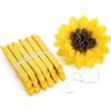 MISU Girasoli decorazioni per feste in tessuto giallo pompon fiori di carta per aula baby shower matrimonio festa di compleanno sfondo decorazione per la casa, 25,4 cm, confezione da 18