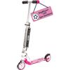 HUDORA BigWheel 125 Scooter I monopattino in alluminio sicuro e di alta qualità per bambini, scooter da città regolabile in altezza e pieghevole, fino a 100 kg, stabile monopattino con tracolla, rosa
