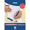 STYLEX 29270 - Blocco di carta assorbente A5, 20 fogli | Fogli assorbenti gialli che assorbono l'inchiostro in eccesso