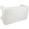 UPKOCH Sgabello per Wc Bianco in Plastico Pp, Struttura a Gambe | Piano Ampio e Forma Arrotondata, Aiuta Postura e Appoggio, 1 Pezzo per Bagno o Lavandino