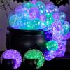 JOYIN Calderone strega decorazione di Halloween, set fai da te con 8 modalità di illuminazione, calderone in plastica nera e secchio per caramelle e secchio per feste di Halloween, decorazione per la