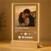 witfox Regalo Personalizzato con Foto e Canzone Spotify, Targa Spotify Personalizzata, Targa Musicale con Codice Spotify, Idea Regalo Romantica per Lui Lei, Anniversario