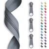SLANTASTOFFE BRINGEN SIE UNSEREM STOFF L Slantastoffe 5 m Chiusura Lampo Infinita, Spirale 5 mm + 10 cursore/Cerniera 27 Colori, Merce al Metro