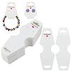 G2PLUS 100PCS Carta Orecchino-Biglietti da Esposizione per Gioielli con Adesivo-Schede Display Gioielli Cartoncini per Orecchini-12x4.3CM Bianco