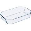 PYREX 6433 Inspiration Tegame Rettangolare, Borosilicato, Trasparente, 30 x 20 x 6.5 cm