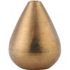 HEEPDD Porta Incenso Ottone Goccia 10 cm, Brucia Incenso Yoga Sala Tè, Design Antirovesciamento Ceneri, 3 Fori per Bastoncini Cono, Decorazione Meditazione Zen Arredo Casa