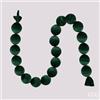 EDG Enzo De Gasperi Festone Natalizio 20 Palle Brillanti Verde Scuro Ø8 cm L180 cm - Decorazione di Natale