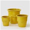 EDG Enzo De Gasperi Set 3 Pz Vaso Atlas Limoni Svasato H 47 Cm H 36 Cm H 29 Cm Waterproof Giallo