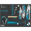 HAZET Set universale 163-535/18, 18 pezzi, lunghezza 519 mm, larghezza 392 | Lunghezza 519 mm, larghezza 392 mm, altezza 44 mm, 5200 g, 3/3+ (519 x 392 mm), 18 pezzi, sistema di inserimento di sicurezza