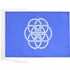 AZ FLAG Bandiera Umanità 45x30 cm Poliestere 100D Cordini | Uso interno ed esterno bandiera decorativa della planeta Terra doppie cuciture e bordi rinforzati