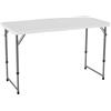 Lifetime tavolo rettangolare a persone, 1,2 x 0,6 m (122 x 61 cm) con 3 altezze regolabili da 22/29/36 pollici (56/74/91 cm)
