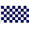 AZ FLAG Bandiera A Scacchi blu marino e bianchi 150x90 cm 2 Occhielli | Uso interno ed esterno bandiera decorativa per gare automobilistiche doppie cuciture e bordi rinforzati poliestere 100D