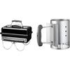 Weber 1131004 - Barbecue a carbone Go-Anywhere Nero & 7447 Ciminiera per barbecue a carbone