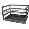 EL ZORRO IMEX EL ZORRO 71471.0 Cassetto Barbecue con Griglia Zincata, Nero, 46 x 41 x 35 cm