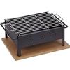 Sauvic Barbecue da tavolo con griglia inossidabile da 30x25 cm