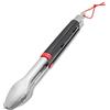 Weber Pinza da sup. cottura (40cm), in acciaio inox, con impugnatura ergonomica e pratico sistema di chiusura, lavabile in lavastoviglie per una facile pulizia, con anello per appenderlo - Nero (6317)