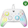 Turtle Beach Afterglow Wave Bianco Controller Gamepad RGB cablato - Con licenza per Xbox Series XS, Xbox One e Windows - Pulsanti programmabili, grilletti effetto Hall, controlli audio
