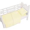 Andy & Helen 3/110 Sopra Lenzuolo Letto, Giallo. Per lettino con sbarre 100% cotone