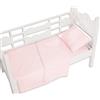 Andy & Helen 3/110 Sopra Lenzuolo Letto, Rosa. Per lettino con sbarre 100% cotone