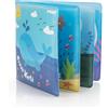 Reer MyHappyBath Book - Libro da bagno magico con cambio di colore e funzione sonoro, Multicolore