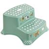 keeeper Scaletta a Due Gradini Funny Farm, Da 3 a 14 Anni circa, Funzione Antiscivolo, Igor, Nordic Green (Verde)
