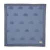 roba Coperta per Neonati e Bambini Lil Elephant - Certificato GOTS - 80 x 80 cm - Traspirante e Lavabile - per Lettino, Culla e Carrozzina - Blu Chiaro Di Luna