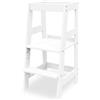 Pinolino Torre di apprendimento Fino bianco Per bambini, sedia per imparare sgabello a pedali regolabile in altezza, ausilio per la cucina Per neonati