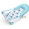 Bright Starts, Disney Baby Seggiolino da Bagno Pieghevole Alla ricerca di Nemo a 2 Posizioni, Supporto Regolabile per Lavandino o Vasca, da 0 a 6 Mesi fino a 9 kg