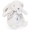 Doudou et Compagnie Doudouu et Compagnia - Luce notturna musicale coniglio bianco con proiezione di stelle - Peluche con melodie e luci lenitive - Compagno Notte Bambino - Idea Regalo Nascita - DC4202
