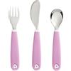 Munchkin Utensili Bambino Cannuccia Forchetta | 3 Pack | Viola