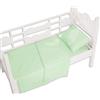 Andy & Helen 3/110 Sopra Lenzuolo Letto, Verde. Per lettino con sbarre 100% cotone