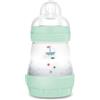 MAM Biberon Anticolica Easy Start 160 ml, Tettarella Misura 1, Verde | Da 0+ mesi, Valvola anticolica, Riduce bolle d'aria, Silicone SkinSoft, Allattamento misto, Autosterilizzante, Senza BPA/BPS