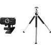 CREATIVE Live! Cam Sync 1080p V2 Full HD Webcam USB grandangolare & Amazon Basics Mini treppiedi, leggero