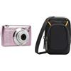 AgfaPhoto AGFA PHOTO Realishot DC8200 - Fotocamera digitale compatta Cam & Amazon Basics - Custodia Media per fotocamere compatte da 10,9 x 6,4 x 2,3 cm, Nero, Solido