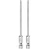 QUARKZMAN 2pz T8 Bit Torx di Sicurezza 1/4 Gambo Esagonale 4 Lungo | Acciaio S2, Magnetica Antimanomissione Stella Bits Punta Cacciavite Testa Torx con Foro, per Rimuovere Viti Fissaggio