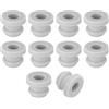 QUARKZMAN 15Pz Guarnizioni Gomma Passacavi 10x7mm(ForoxID) Grigio | Tipo A Cappello Tappi Per Foro Con Guarnizione Protezione Cavi Per Cablaggio Automotive