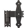 FEINZ Cerniera centrale per porte esterne e cancelli da giardino, 155 mm | Cerniera nera, Cerniere per porte esterne, Cerniera per cancelli in legno, Cerniere per porta