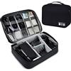 AiQInu Organizer Cavi Borsa da Viaggio Organizzatore Cavi Resistente All'acqua Portatile Porta Cavi Organizer per Caricatore, Chiavetta USB, Auricolare, Power Bank, Hard Disk, Scheda SD