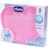 CHICCO (ARTSANA SpA) Chicco Piatto Cuore Silicone con Ventosa Rosa, 1 Pezzo, Piatto per Bambini, Adatto a partire da 9 Mesi, 0% BPA, Lavabile in Lavastoviglie