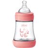 CHICCO (ARTSANA SpA) Chicco Perfect 5 Biberon 0M+ Flusso Lento Rosa, 150 ml