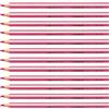 STABILO - Matita colorata triangolare - Trio thick | Confezione da 12, Rosa