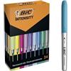 Bic Intensity, Pennarelli Colorati Indelebili, Set Cancelleria Casa E Scuola, 24 Unità, ‎Intenso/Pastello/Metallizzato, (la confezione può variare)