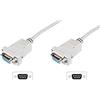 DIGITUS Null-modem Cavo - D-Sub 9 a D-Sub 9 - femmina a femmina - 3 m cavo - Beige