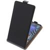 foto-kontor Custodia Compatibile con LG K40 Modello Tascabile Stile Flip Cover Nero