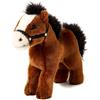 Uni Toys Uni-Toys - Cavallo, in piedi, marrone (senza sella) - 23 cm (lunghezza) - Peluche, pupazzo - Cavallo senza sella (marrone)